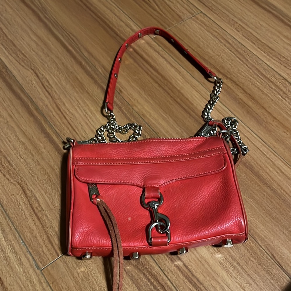 Rebecca Minkoff red colour shoulder bag M.A.C crossbody